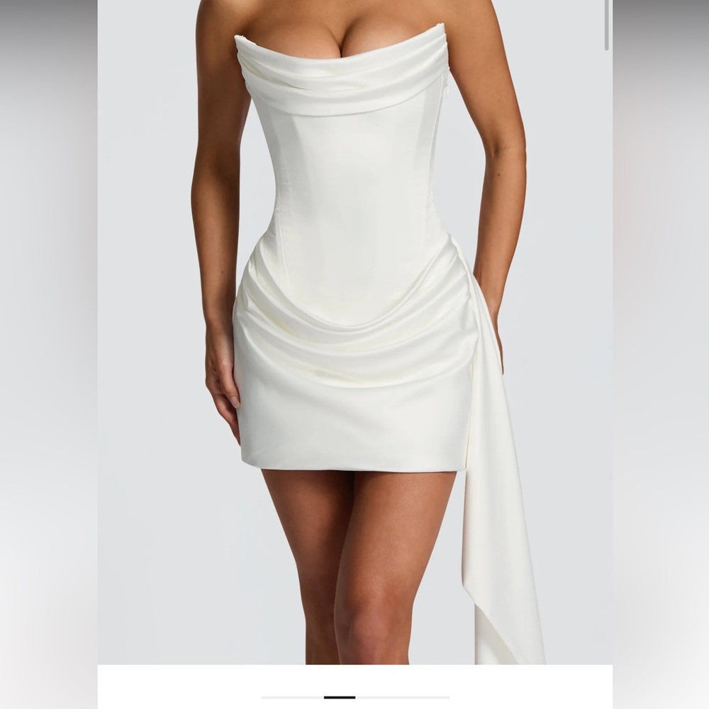 Babyboo Mona Mini Dress (Ivory) - Picture 3 of 6